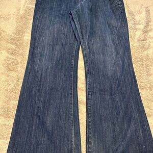 Seven7 Dark Blue Flare Jeans
